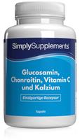 Simply Supplements Glucosamin 410mg, Chondroitin 100mg, Vitamin C und Kalzium - 360 Kapseln