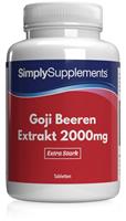 Simply Supplements Goji-Beeren Extrakt 2000mg - 360 Tabletten