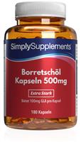 Simply Supplements BorretschÃ¶l 500mg - 360 Kapseln