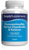 Simply Supplements Glucosamin 700mg, Chondroitin 600mg & Kalzium 60mg - 240 Kapseln