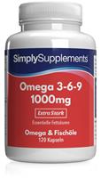 Simply Supplements Omega 3, 6 & 9 1000mg - 240 Kapseln