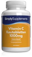 Simply Supplements Vitamin C Kautabletten 1000mg mit Orangengeschmack - 360 Tabletten