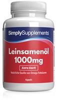 Simply Supplements LeinsamenÃ¶l 1000mg - 360 Kapseln