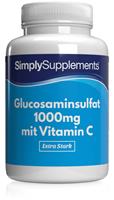 Simply Supplements Glucosamin 1000mg mit Vitamin C - Kapseln - 360 Kapseln