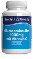 Simply Supplements Glucosamin 1000mg mit Vitamin C - Tabletten - 360 Tabletten