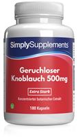 Simply Supplements Geruchloser Knoblauch 500mg - 360 Kapseln