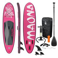 Ecd germany Aufblasbares Stand Up Paddle Board Maona 308x76x10 cm Rosa aus PVC
