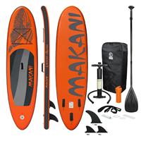 ECD Germany Aufblasbares Stand Up Paddle Board Makani 320x82x15 cm Orange aus PVC