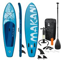Ecd germany Aufblasbares Stand Up Paddle Board Makani 320x82x15 cm blau aus PVC günstig shoppen
