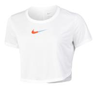 Nike Dri-Fit One Color-Blocked Standard-Fit Cropped T-Shirt