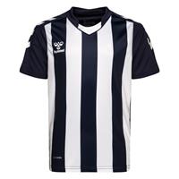 Hummel Voetbalshirt Core Striped - Navy/Wit Kinderen