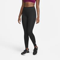 Nike Dri-FIT Swoosh Run 7/8-hardlooplegging met halfhoge taille voor dames - Zwart