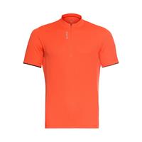 Odlo Essential Stand-Up Collar S/S 1/2 Zip Men orange Herren 