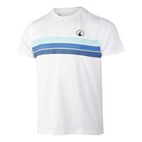 quietplease Ocean Block Stripe Receiver T-Shirt Herren - Weiß, Blau