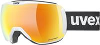 Uvex Downhill 2100 CV Race Skibrille Farbe: 1330 white mat, mirror orange/colorvision green S2))