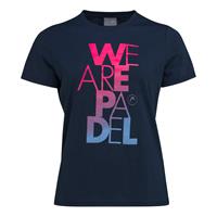 head Wap Bold T-Shirt Damen - Dunkelblau, Pink