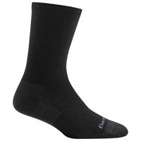Darn Tough Women's Solid Basic Crew Lightweight - Multifunctionele sokken, zwart