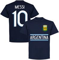 Retake Argentinië Messi 10 Team T-Shirt - Navy - Kinderen - 10 Years