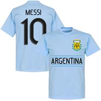 Retake Argentinië Messi 10 Team T-Shirtichtblauw - Kinderen - 12 Years