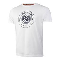 Lacoste Herren Lacoste Sport French Open Edition T-Shirt aus Bio-Baumwolle - Weiß / Navy Blau 