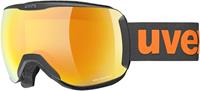 Uvex Downhill 2100 CV Skibrille Farbe: 2430 black mat, mirror orange/colorvision yellow S1))