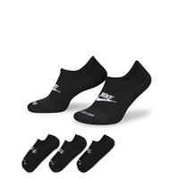 Nike Socken No-Show Everyday Plus Cush 3er-Pack - Schwarz/Weiß