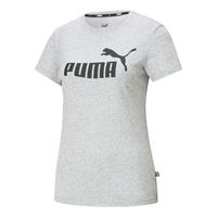 Puma Essentials Logo Tee Women grau/schwarz Größe XS