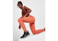 Nike Training One Leopard Tights - Damen, Madder Root/White