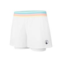 quietplease Rainbow Point 2in7 Shorts Damen - Weiß, Mehrfarbig