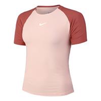 nike Court Advantage Dri-Fit T-Shirt Damen - Koralle, Dunkelrot