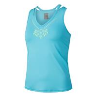 luckyinlove Floral Stitch V Tank-Top Damen - Blau