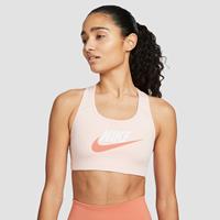 Nike dri-fit swoosh futura medium-impact sportbh roze dames dames