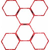 Pure2Improve Trainingsladder Hexagon 56,5 Cm Polypropyleen Rood