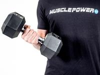 Muscle Power Hexa Dumbbells 5-50kg 10KG - dumbell - Rubbere dumbbells