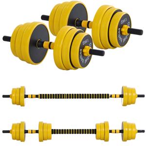 FitGoodz Dumbbell Set - Barbell Set - Halter - Gewichten - Halterset - Halters - Halterstang Met Gewichten - 25 Kg