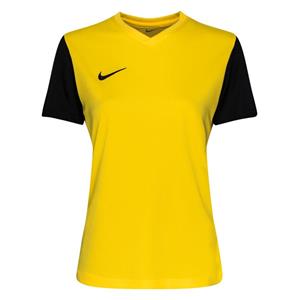Nike Voetbalshirt Tiempo Premier II - Geel/Zwart Dames