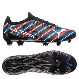 Puma X Unisport Ultra 1.4 FG/AG Barbershop - Zwart/Wit/Blauw/Rood LIMITED EDITION