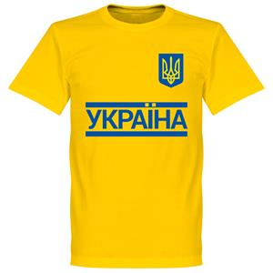 Retake Oekraïne Team T-Shirt - Geel - Kinderen