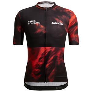 Santini Shirt met korte mouwen Paris-Roubaix Enfer du Nord 2022 fietsshirt met k