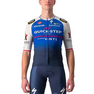 Castelli QUICK-STEP ALPHA VINYL Shirt met korte mouwen Climber's 3.1 2022 fietsshirt met