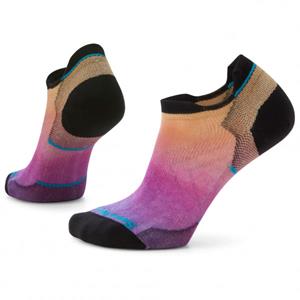 SmartWool Women's Run Zero Cushion Ombre Print Low Ankle - Hardloopsokken, zwart/roze