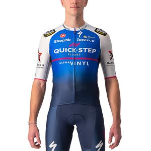 Castelli QUICK-STEP ALPHA VINYL Shirt met korte mouwen Aero Race 6.1 2022 fietsshirt met