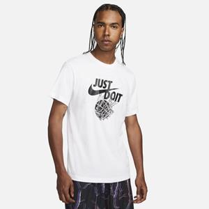 NIKE Dri-FIT "Just Do It" Basketball T-Shirt Herren 100 - white