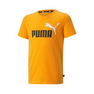 Kurzärmliges Sport T-shirt Puma Essentials+ Two-tone Logo Orange