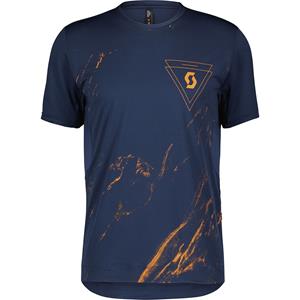 Scott Trail Flow Pro KA-Shirt | M | midnight blue/copper orange