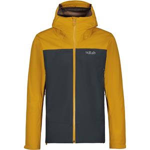 Rab Arc Eco Jacket - Regenjacke - Herren Dark Butternut / Beluga XL