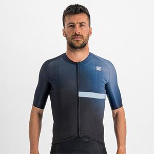 Sportful Bomber Cycling Jersey SS22 - Black Galaxy Blue}