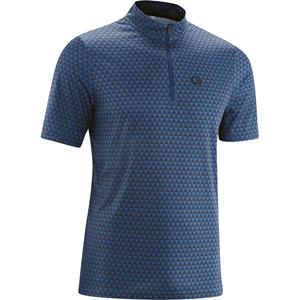 Gonso: Funktions-Shirt mit Half-Zip, kurzarm Blau