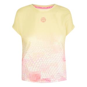 bidibadu Nadra Tech T-Shirt Damen - Gelb, Rosa