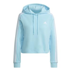 Adidas 3 Stripes French Terry Cropped Hoody